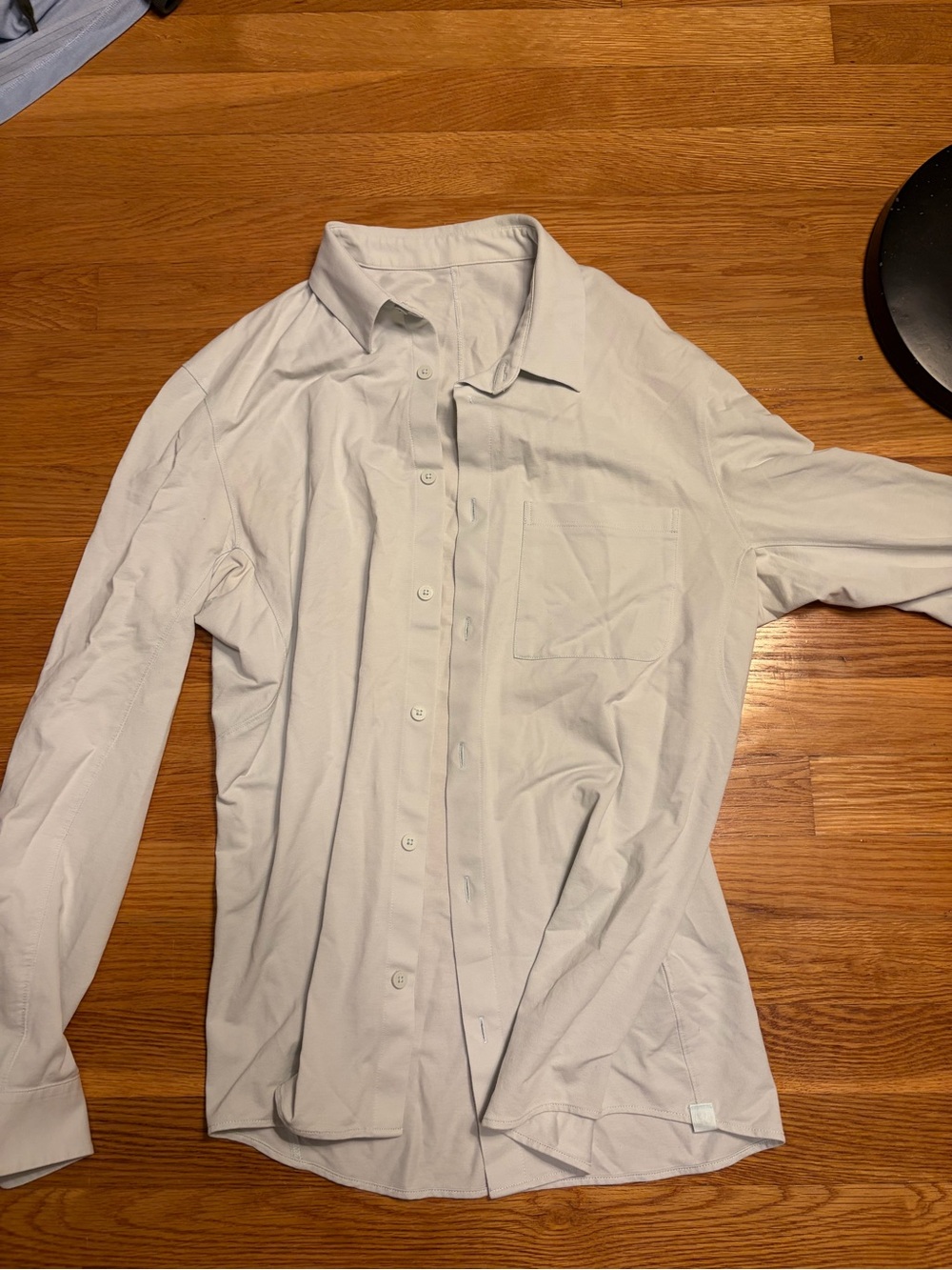 lululemon athletica Men's Light White Button-Up Shirt